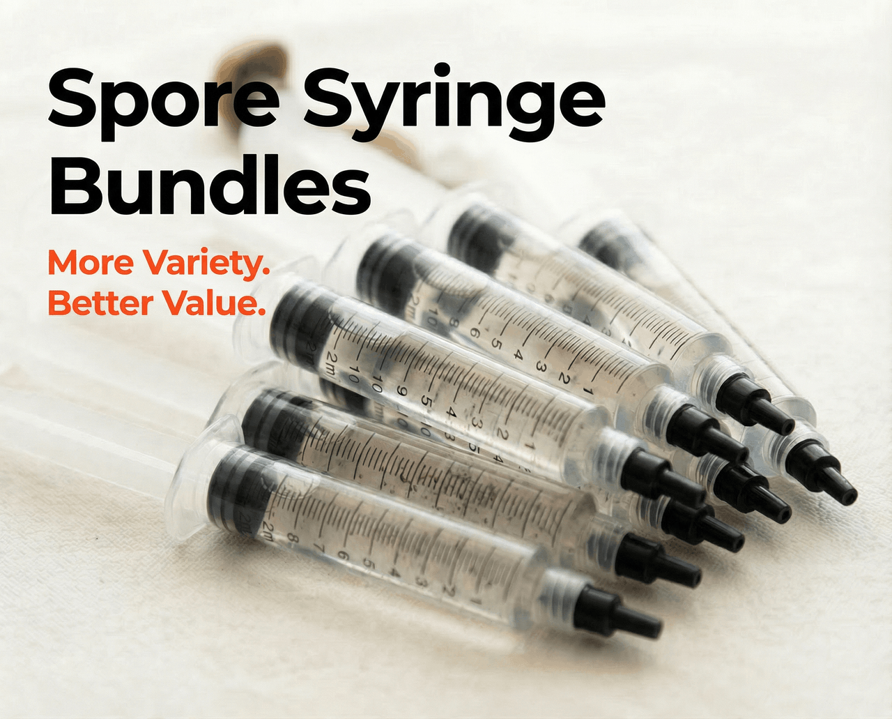 Spore Syringe Bundles