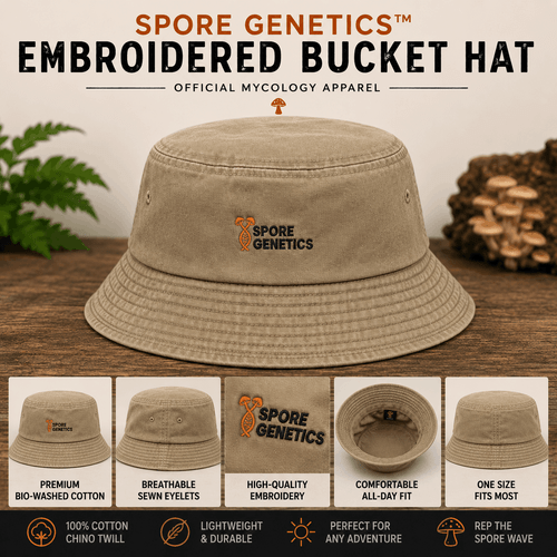 Spore Genetics™ Embroidered Bucket Hat