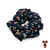 Handmade Blue Mushroom Print Scrunchie