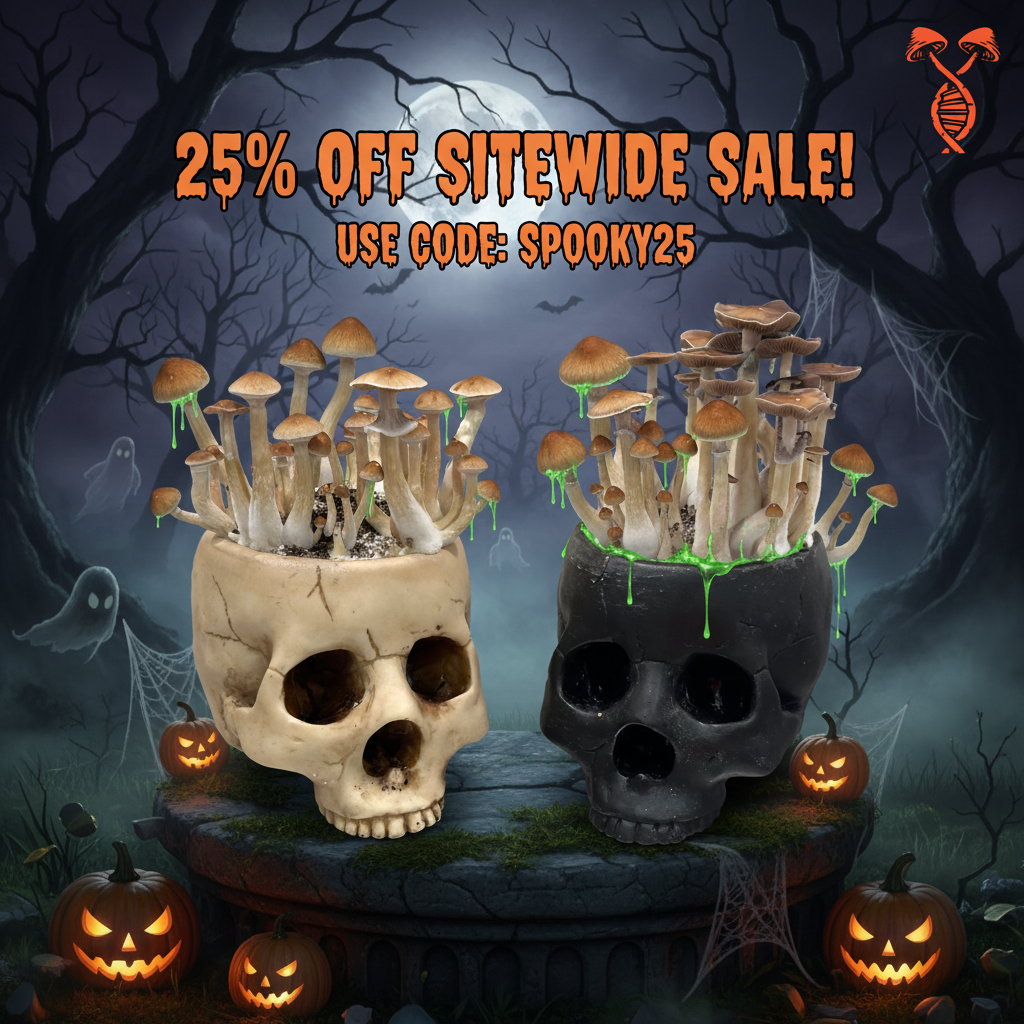 Spore Genetics Mushroom Skulls Spore Genetics Mushroom Skulls