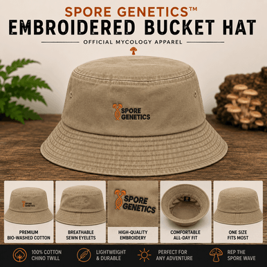 Spore Genetics Embroidered Bucket Hat