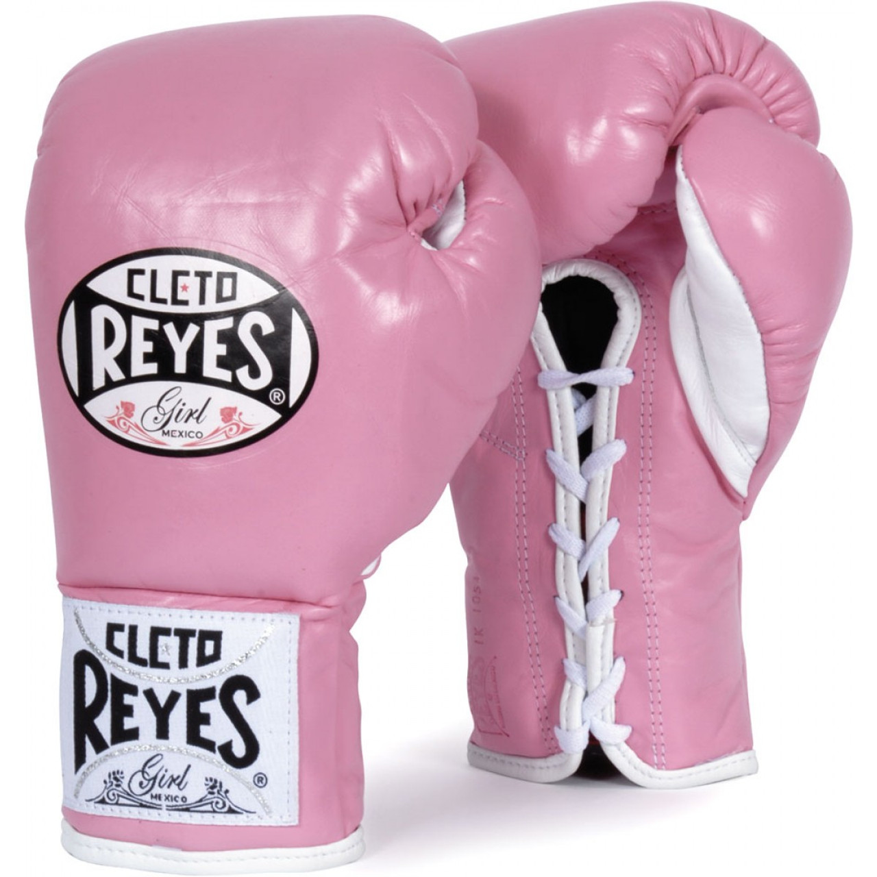 Guantes Boxeo Cleto Reyes, Profesionales, Velcro, Kick Boxing, Muay Thai,  12 oz., Rosa