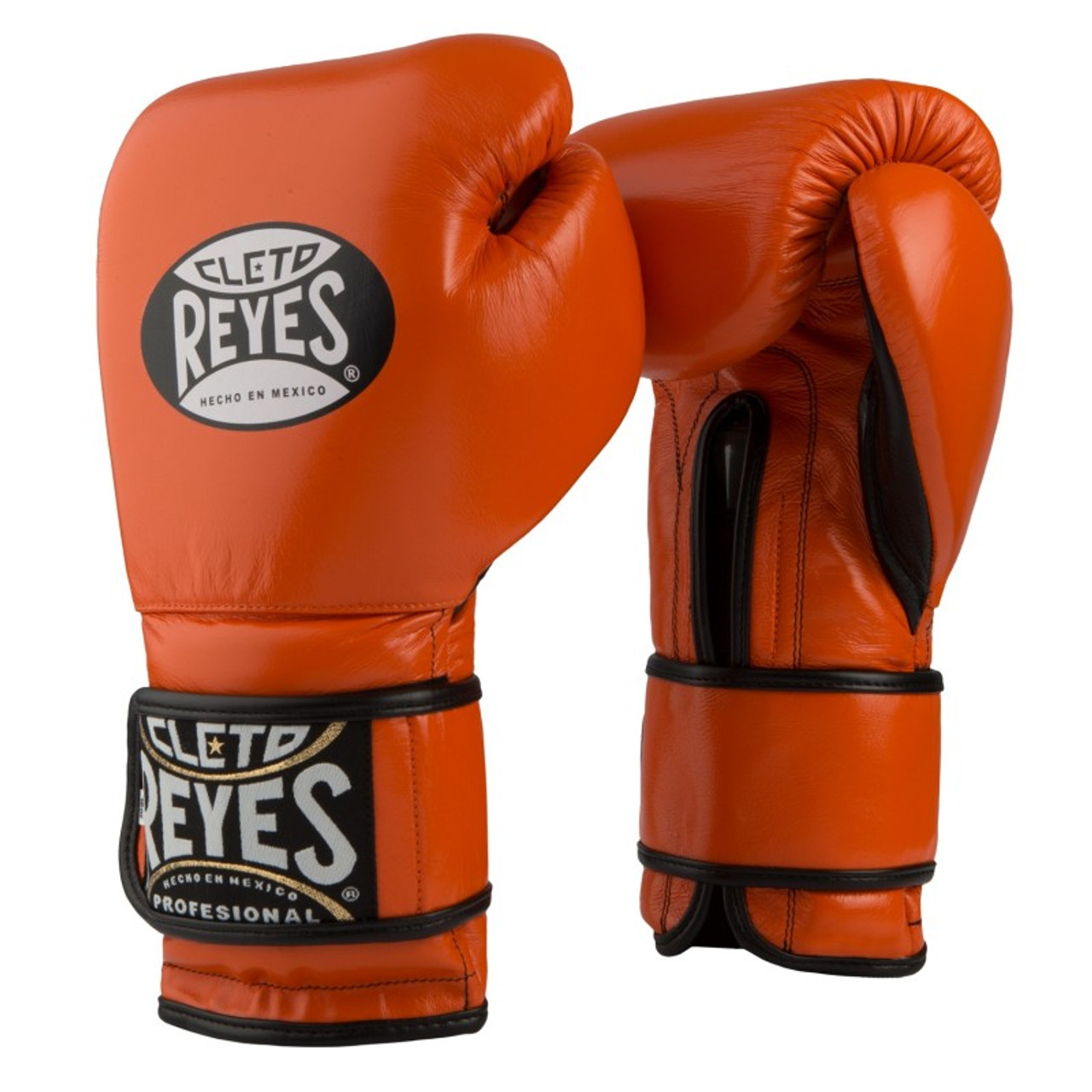 Cleto Reyes Hook and Loop Closure Training Gloves Tiger Orange