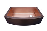Arched Single Bowl Copper Farmhouse Sink: A handcrafted copper farmhouse sink that transforms spaces with 16-gauge copper and conversation-starting presence. Custom-made with Artisanal Craftsmanship to be the centerpiece of your kitchen or bathroom.