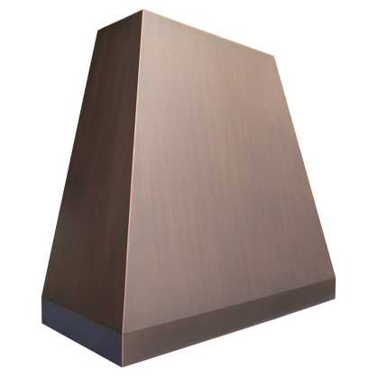 Cairo Bloom Range Hood: A handcrafted metal pyramid-shaped range hood that brings ancient grandeur to life with bold lines and intricate details. Custom-made with Artisanal Craftsmanship to be the culinary centerpiece of your kitchen.