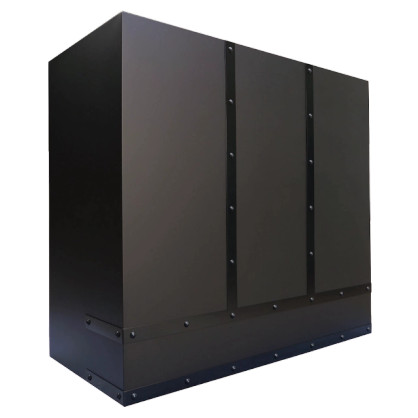 Sonoma Bloom Range Hood: A handcrafted metal box-shaped range hood that redefines modern ventilation with clean lines and dramatic silhouette. Custom-made with Artisanal Craftsmanship to be the culinary centerpiece of your kitchen.