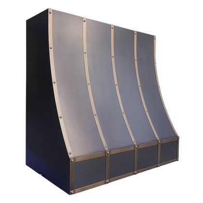 Seattle Bloom Range Hood: A handcrafted metal box-shaped range hood that captures innovative spirit with clean lines and subtle textures. Custom-made with Artisanal Craftsmanship to be the culinary centerpiece of your kitchen.