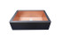 Flat Single Bowl Copper Farmhouse Sink: A handcrafted copper farmhouse sink that sits proudly with a soft-hammered antique copper finish. Custom-made with Artisanal Craftsmanship to be the centerpiece of your kitchen or bathroom.