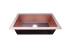 Single Bowl Copper Kitchen Sink: A handcrafted copper kitchen sink that adds personality with customizable texture and antique copper color. Custom-made with Artisanal Craftsmanship to be the centerpiece of your kitchen.