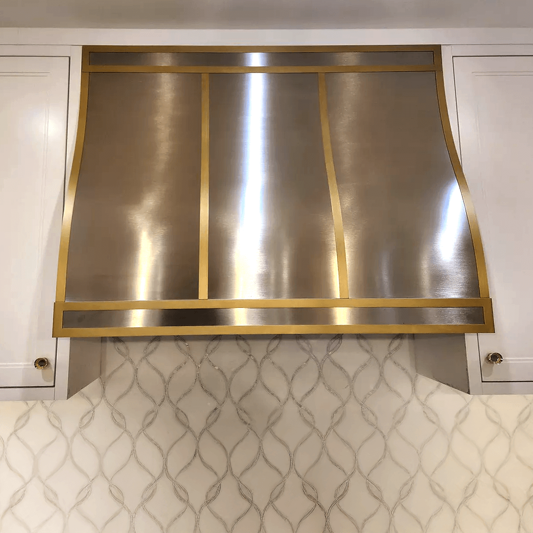 Carlsbad Custom Hood Stainless Natural Brass Straps