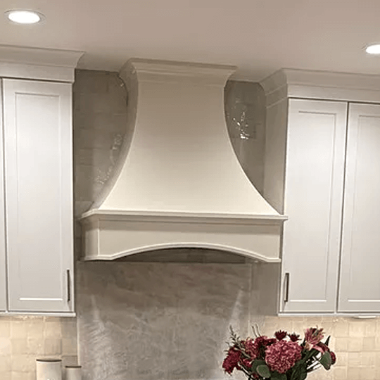 Charleston Oyster White Custom Range Hood