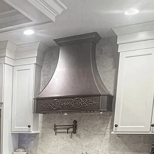 Venetian Antique Copper with Apron Custom Hood