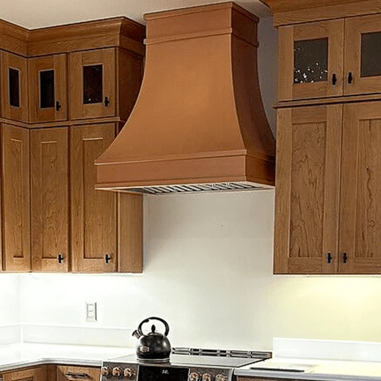 Berkeley Copper Custom Range Hood Bloom