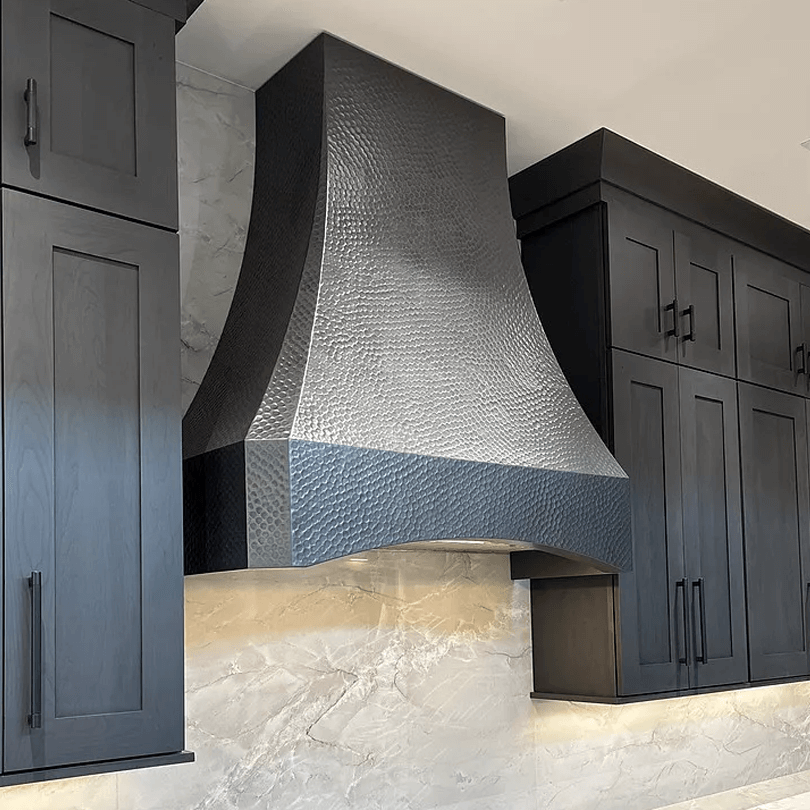 Dallas Custom Copper Hood Hammered