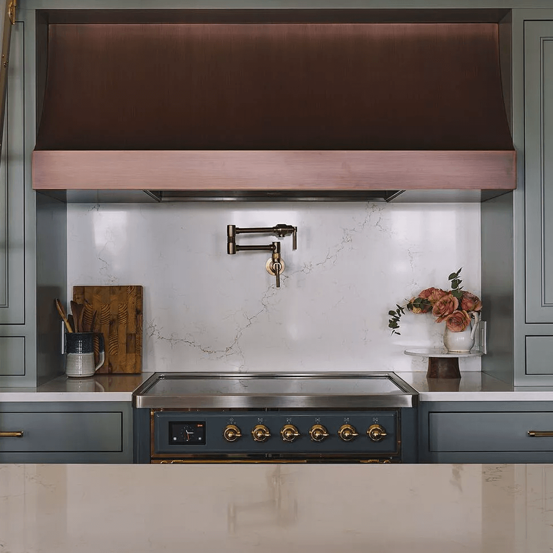 Seattle Custom Copper Hood Antique Medium