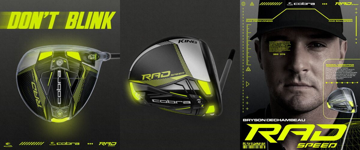 Cobra Golf RAD golf club header image - hero - top page