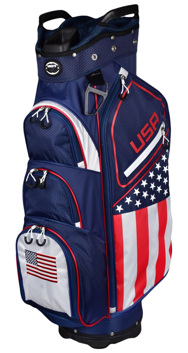 Hot-Z Golf USA Flag Cart Bag Image