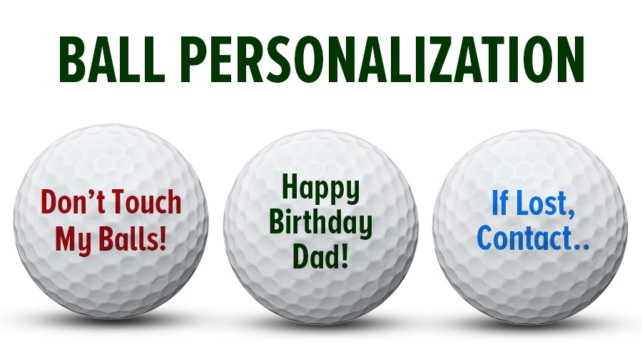 personalized golf ball examples - Image