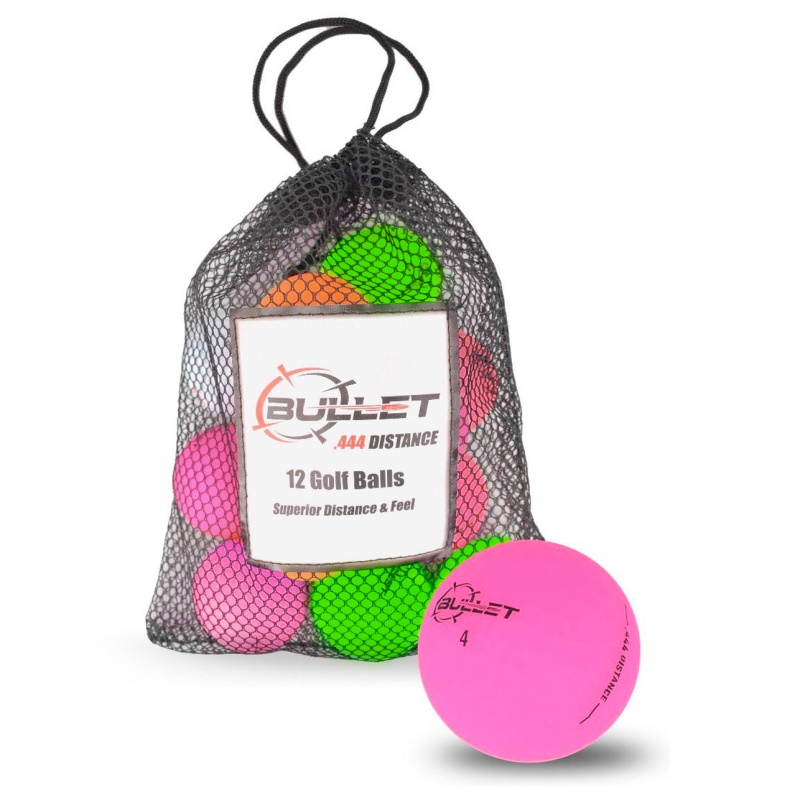 Bullet .444 Distance Matte Colored Golf Balls Image