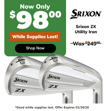 Flash Sale ⚡ $98 Srixon ZX MKII Utility Irons! Shop Now!
