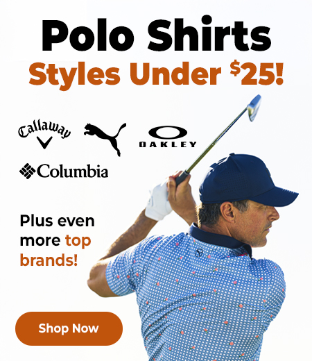 Golf Polos and Tops All Under $25! Shop Now!