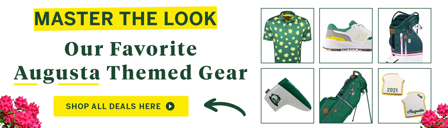 Masters Themed Golf Gear! Discounted Golf Bags, Golf Balls, Golf Clubs And MORE! Shop Now! - desktop image