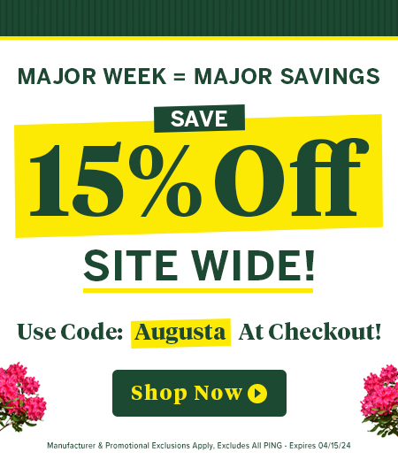 15% Offf Site Wide Master The Savings! Save HUGE On Golf Clubs, Bags, Apparel, Shoes, and More! Shop Now!