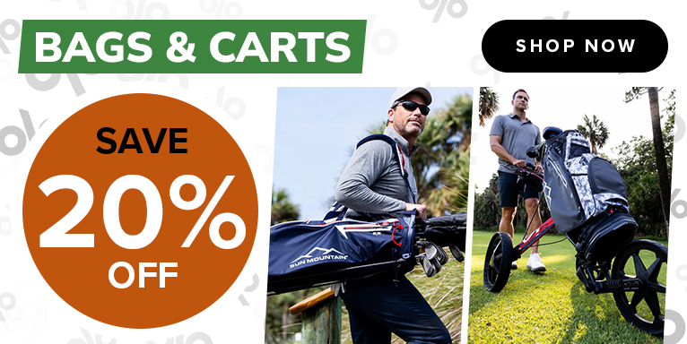 20% Off Golf Bags And Carts! Shop Now!