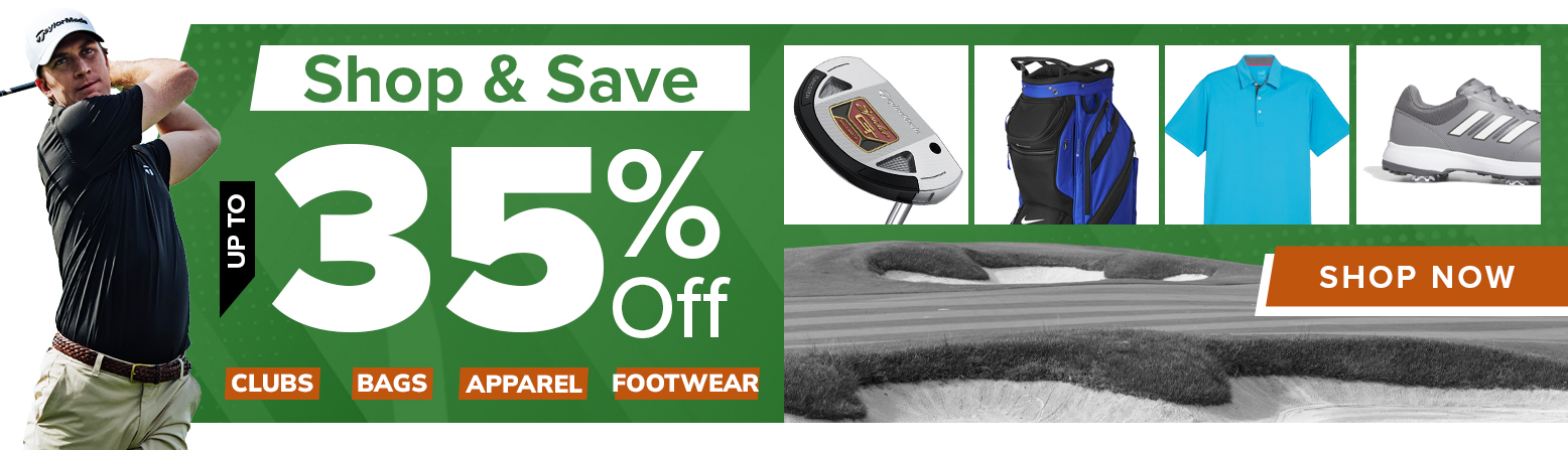 Swing Into Spring with Up To 35% Off! Save On Golf Clubs, Golf Bags, Apparel, Shoes, and MORE! Shop Now!