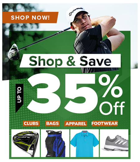 Swing Into Spring with Up To 35% Off! Save On Golf Clubs, Golf Bags, Apparel, Shoes, and MORE! Shop Now!