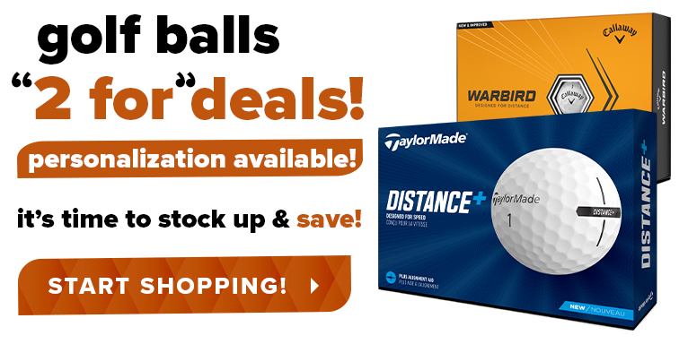 "2 For" Golf Balls Deals! Personalize Them! Shop Now!