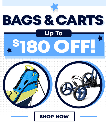 Save Up To $180 On Golf Bags And Carts! Shop Now!
