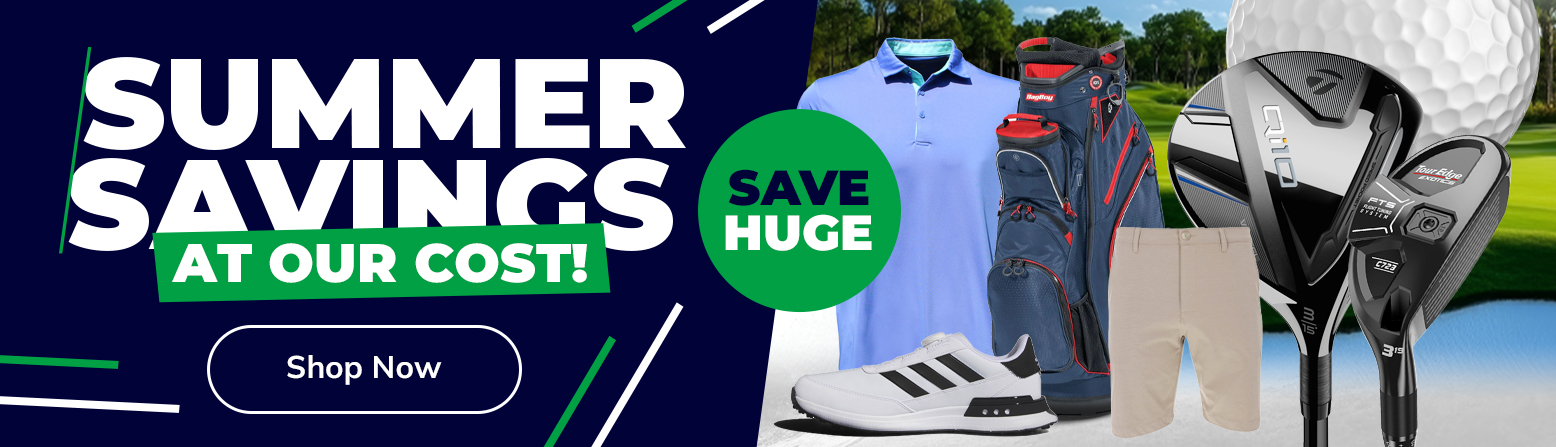Summer Golf Gear Savings At Our Cost! Discounted Golf Clubs, Bags, Balls, and MORE! Shop Now!