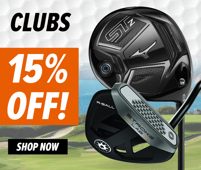 Summer Savings! 15% Off Golf Clubs! Shop Now!