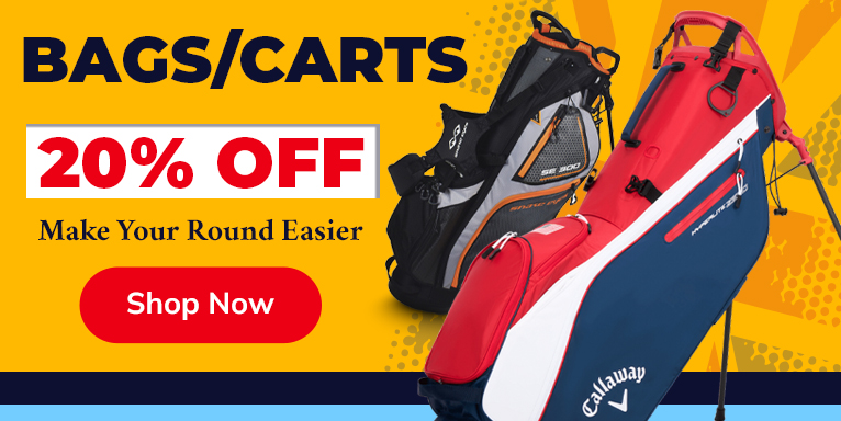 20% Off Golf Bags & Carts! Shop Now!