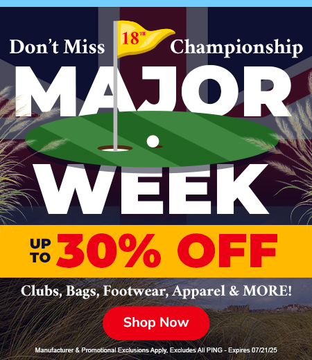 Save Up To 30% For the Open Championship! Save HUGE On Golf Clubs, Golf Bags, Apparel, and MORE!