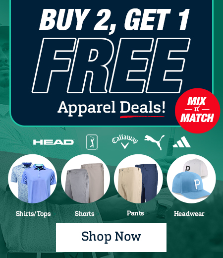 Buy 2, Get 1 FREE Apparel! Mix N' Match! Shop Now!