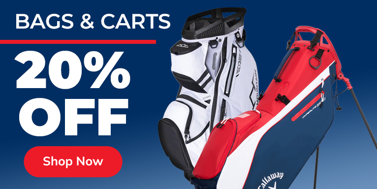 20% Off Golf Bags & Carts! Shop Now!