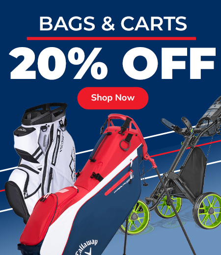 20% Off Golf Bags & Carts! Shop Now!