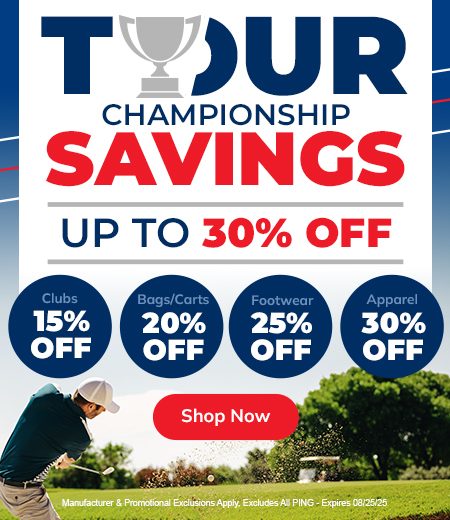 Up To 30% Off Clearance! Save Huge with Big Discounts On Golf Clubs, Bags, Golf Shoes, and Apparel! Shop Now!