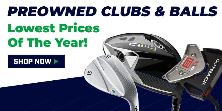 Pre-Owned Clubs & Used Balls Clearance! Shop Now!