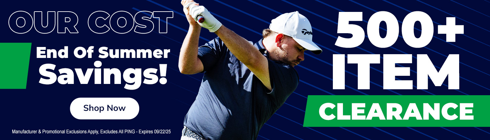 Our Cost Golf Sale! 500+ Items On Clearance! - desktop image