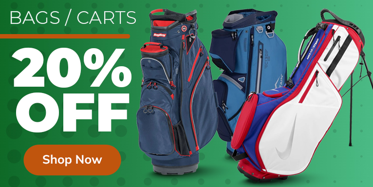 20% Off Golf Bags & Carts! Shop Now!