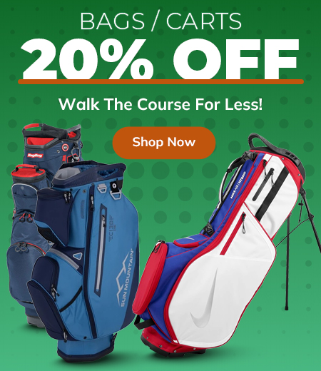 20% Off Golf Bags & Carts! Shop Now!