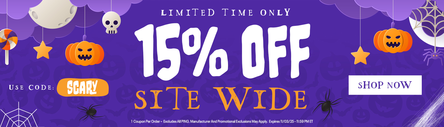 15% Off Site Wide for Halloween! Save Huge with Big Discounts On Golf Clubs, Bags, Golf Shoes, and Apparel! Shop Now! 15% Off Site Wide for Halloween! Save Huge with Big Discounts On Golf Clubs, Bags, Golf Shoes, and Apparel! Shop Now!