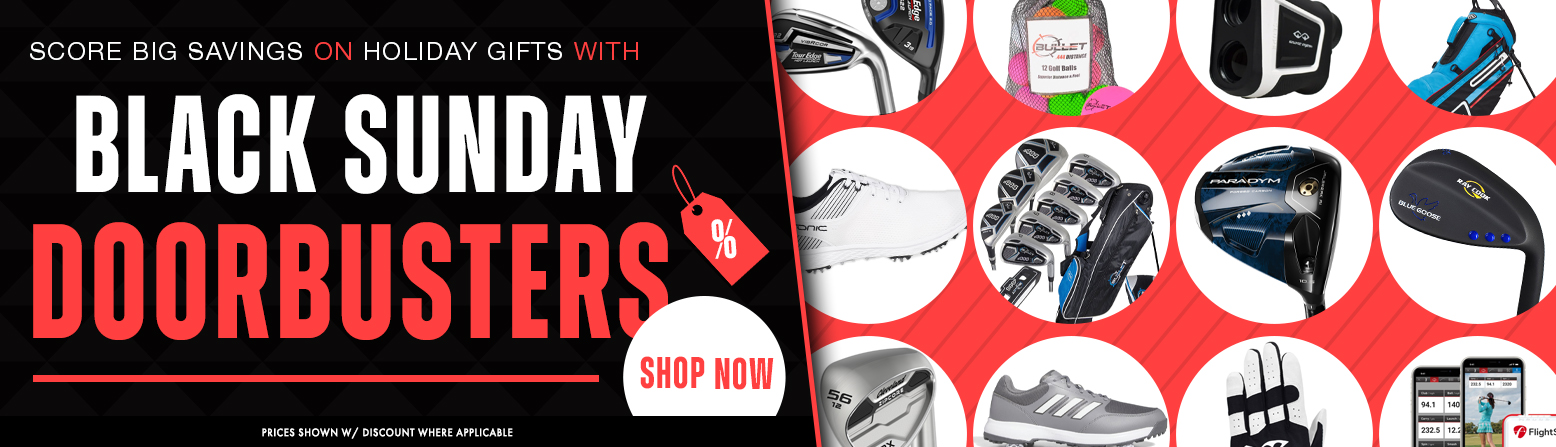 2023 Black Friday Golf Gear Door Busters CONTINUES! Shop HUGE Savings On Golf Clubs, Golf Bags and Carts, Golf Balls, Apparel, Golf Electronics, And MORE! - desktop image