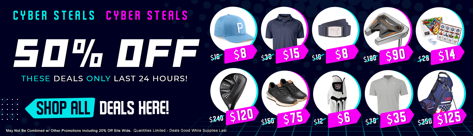 50% OFF Cyber Monday Golf Gear Steals START NOW! - desktop image