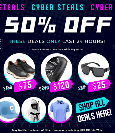 50% OFF Cyber Monday Golf Gear Steals START NOW! - mobile image