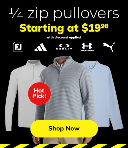 Quarter-Zip Pullover Clearance! Shop Now!