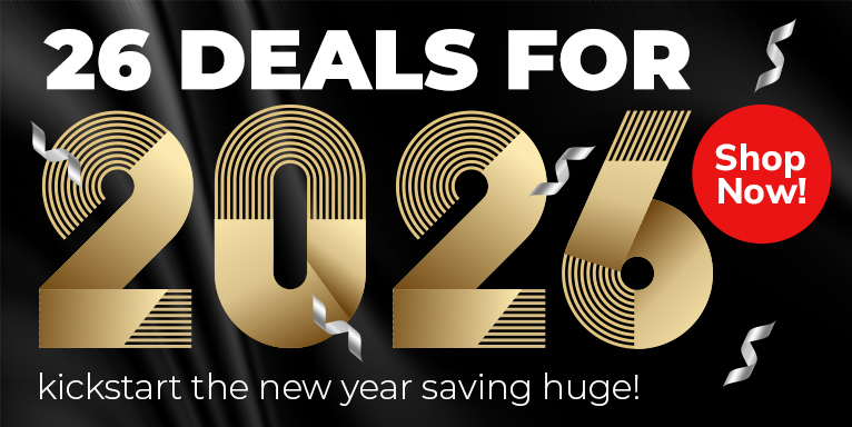26 New Year Deals For 2026! Shop Now!